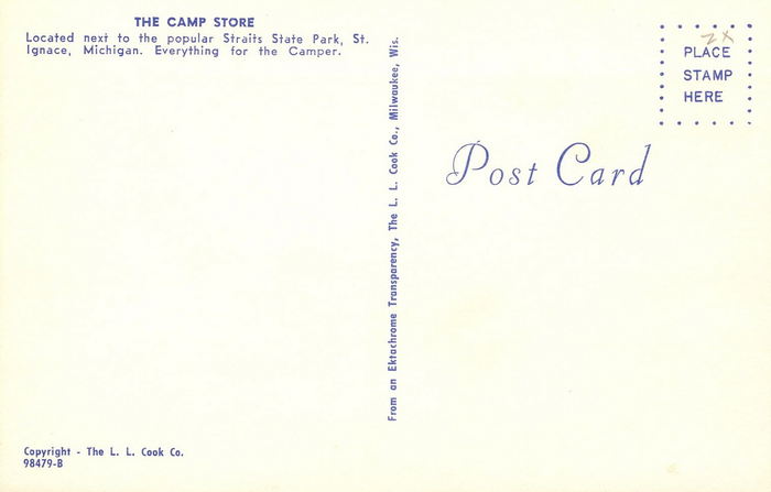 Straits State Park - Vintage Postcard (newer photo)